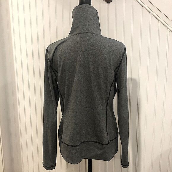 EDDIE BAUER Women’s Grey Full Zipper Motion Stretch Sweatshirt Sz Large - Picture 5 of 12